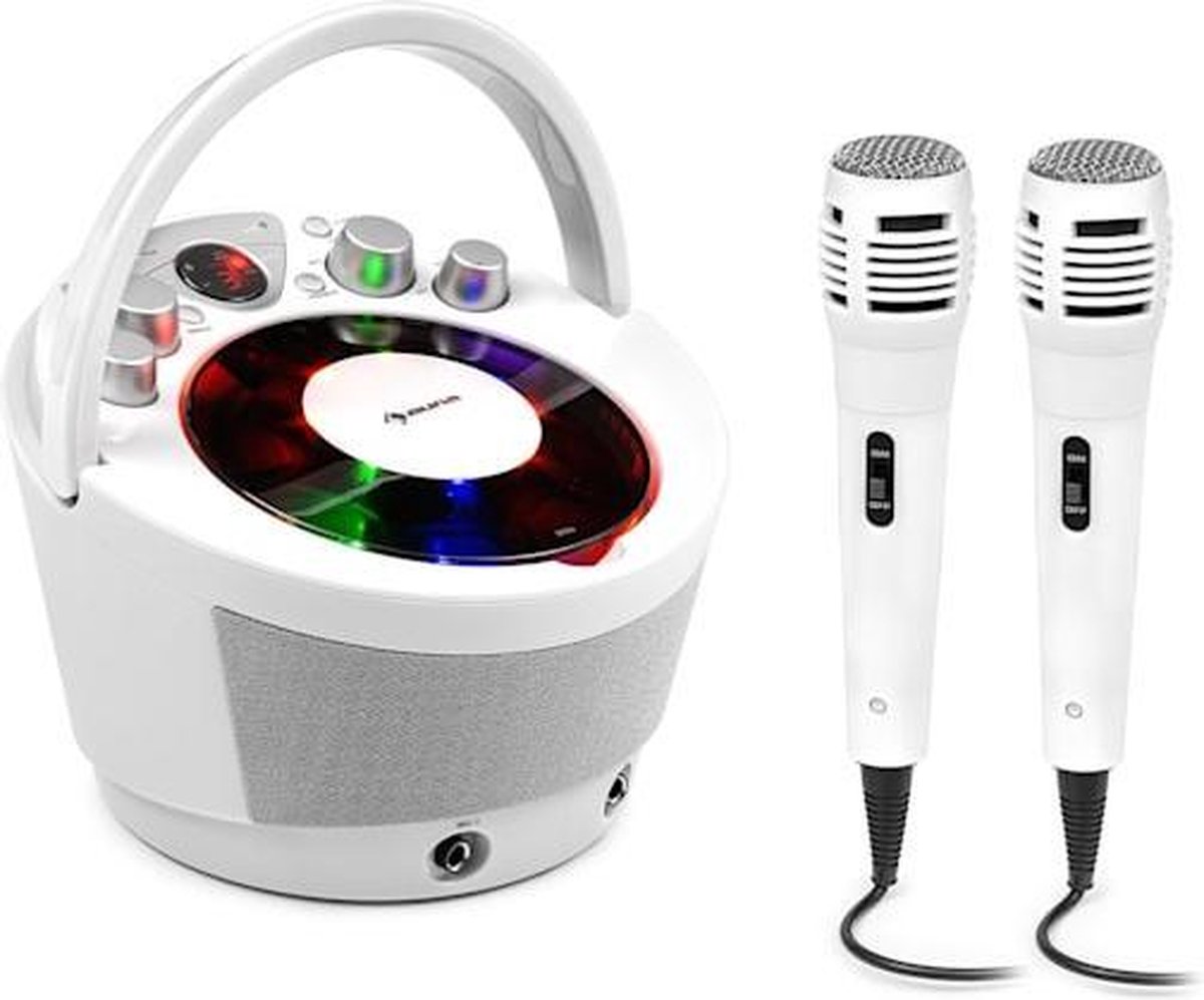 Système karaoké auna SingSing BT - Lecteur CD - Bluetooth - Effet de lumière  LED 