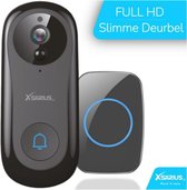 Xsarius Video Deurbel met Camera en Wifi 1080P FULL HD - Bewegings Sensor - Intercom - Zwart