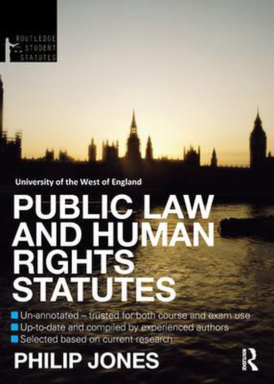 Public Law and Human Rights Statutes 9780415736800 Philip Jones