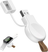 Kuulaa - Apple Watch Oplader - Lader - Draadloze Snellader - Sleutelhanger - Wit