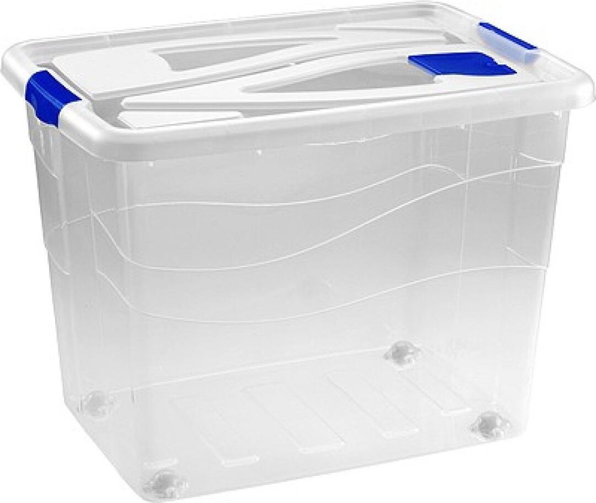 Hega Hogar Opbergbox - 80 l - Transparant