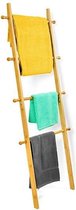 Handdoekenrek 4 stangen 152 x 57 cm (LxB) ladder-optiek bamboe