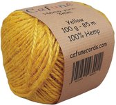 Cafuné macramé touw-Jute/Hennep--2mm-geel-85m-100g-jute touw