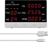 Dakta® Co2 Meter | LCD scherm | Digitale meter | Wit | Luchtkwaliteit meten | Sensor