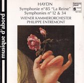 Symphonie No 85, 12 en 34 - Joseph Haydn - Wiener Kamerorchester o.l.v. Philippe Entremont