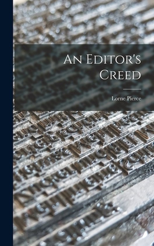 An Editor's Creed - cover