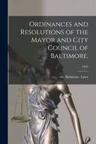 Ordinances and Resolutions of the Mayor and City Council of Baltimore.; 1850