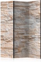 Vouwscherm - Sier stenen 135x172cm , gemonteerd geleverd (kamerscherm) dubbelzijdig geprint