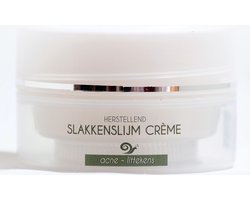 Slakkenslijm extract crème 100mg ( littekens, acne en puistjes ) / Crème anti-age bave d'escargots 100mg ( cicatrices, acné et boutons)