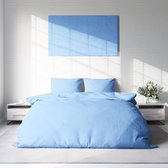 Nice Dreams Dekbedovertrek - 100% Katoen - EFFEN Blauw - 240X220 cm