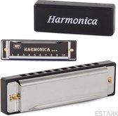 Mondharmonica - ESTARK Music - Premium Mondharmonica voor Volwassenen en Kinderen - Blues Harmonica C Majeur - Mondharmonica met Box