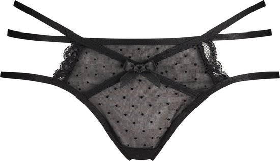 Hunkemöller Dames Lingerie String Prim - Zwart - maat M