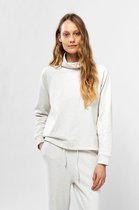 Sissy-Boy - Lichtgrijze sweater met col