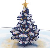Hartensteler - 3D Pop-Up Wenskaart - Nigh Fall Christmas Tree - Kerstboom - 3D Kerstkaart