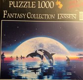Clementoni - Puzzle 1000 Fantasy Collection - Swim in the moon