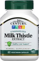 Voordeelpakket: Mariadistel / Milk Thistle / Sillymarin / 2 x 60 stuks / 21st Century Vitamins / Gezonde leverondersteuning / leververvetting