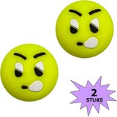 Fako Bijoux® - Tennisdemper - Tennis Demper - Emoji - Boos - 2 Stuks