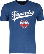 Superdry T-shirt - Slim Fit - Blauw - M
