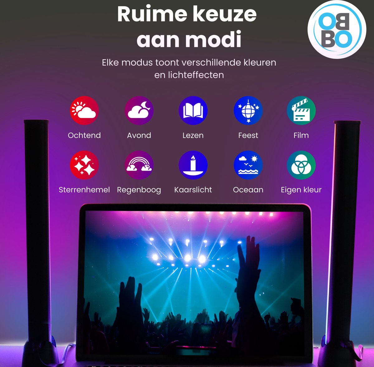 Obbo Tafellamp - Obbo® Rgbic Led Lightbar – Lichtbalk – Led Strip ...