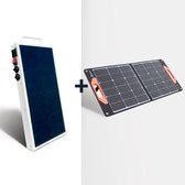 Mobisun Pro 250W powerstation + opvouwbaar 60W Mobisun zonnepaneel bundel | laptop powerbank