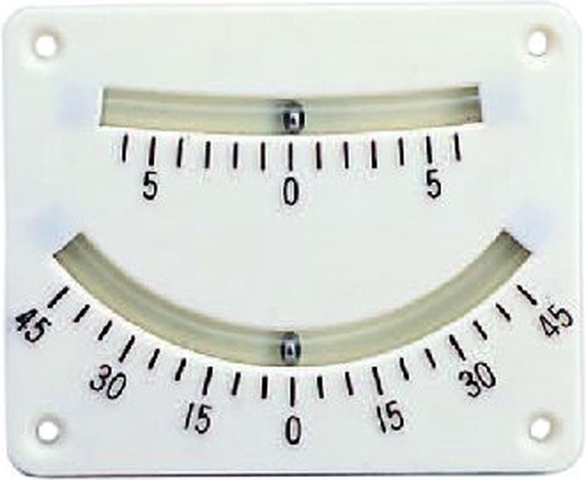 Clinometer - hellingmeter wit kunststof