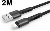 Kabel 2 Meter ios naar USB voor Oplader - Cable- Ondersteunt Snelladen voor  12 / 12 Pro (Max) / 11 / 11 Pro (Max) 2 Meter