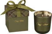 J-Line Geurkaars Cosy Moments Sapphire Amber Tea Glas Groen Small-35H