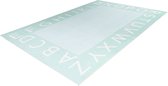 Kinderkamer- Kinder vloerkleed - Wasbaar - Washable - Letters - Alfabet - 120x180 - Groen