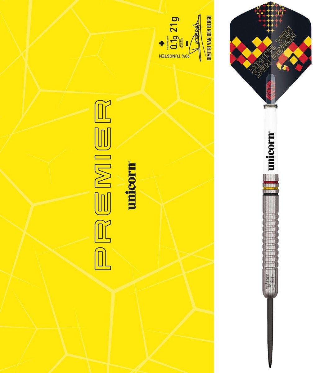 Unicorn Premier Dimitri van den Bergh 90% - Dartpijlen