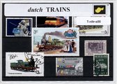 Nederlandse treinen – Luxe postzegel pakket (A6 formaat) : collectie van verschillende postzegels van Nederlandse treinen – kan als ansichtkaart in een A6 envelop - authentiek cade
