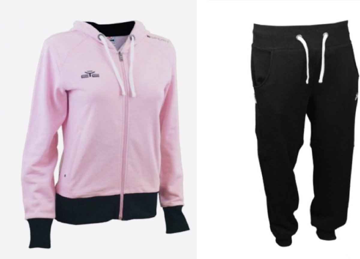 Jogging/Relaxpak Felpa Eli/Panta Gigi, Eye Sportwear, maat XL, Roze/Zwart
