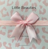 Little Beauties - haarbandje - rose - baby - peuter - babygift - babyaccessoire - kraamkado - babyshower - strik - kadotip