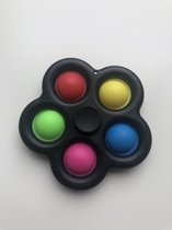 Hoogwaardige Mini Fidget Simple Dimple Spinner - Tik Tok - Zwart - Pop it - Fidget Toys