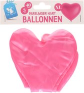 Doodadeals® | Parelmoer Hart Balonnen | Valentijn | 4 stuks | 30 cm