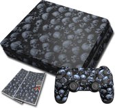 Skull PS4 SLIM skin + 2 controller stickers - Foxx Decals Playstation 4 sticker