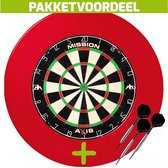 Mission Axis + Rubberen Surround (Rood) + 1 Set Brass Darts