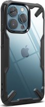 Geschikt voor Ringke Fusion X Apple iPhone 13 Pro Max Hoesje Transparant Zwart