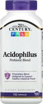 Acidophilus Probiotica Blend / 150 capsules (Geen koeling nodig!) / 21st Century Vitamins / Lactobacillus acidophilus / inuline