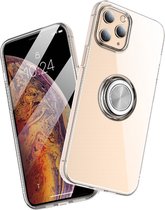 Hoes Met Magnetische Ringhouder Licht Transparant Geschikt Voor iPhone 13 Pro