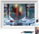 Artstudioclub™  Diamond painting volwassenen 30*40cm  kaarslicht