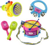 5 stuks kleine muziekinstrumenten