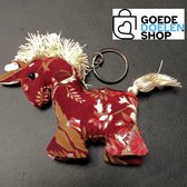 GoedeDoelen.Shop | Sleutelhanger/Tashanger Otho bordeaux | Sleutelhanger Met Paardje | Tashanger Met Paardje | Paard | Love Horses |  Paardenfan