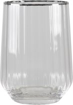 Clayre & Eef Waterglas 400 ml Transparant Glas Rond Drinkbeker Drinkglas