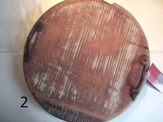 Dienblad - hout  Ø34  - ronde houten serveerplank