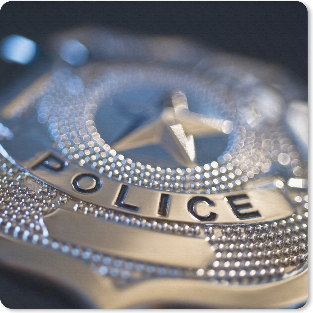 Muismat 30x30 cm - Mousepad Politie insigne - Muismatten