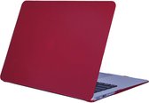 Macbook Case Cover Hoes voor Macbook Air 13 inch t/m 2017 A1466 - A1369 - Laptop Cover - Hard Shell - Wijnrood Bordeaux Rood