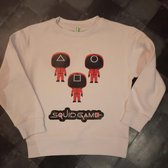 Squid Game sweater wit maat 140