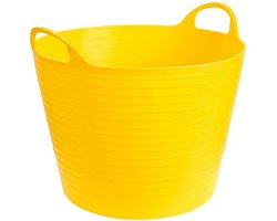 Mand flexibel - FlexBag Geel 28 liter - voerbak voor schapen - voerbak voor paard