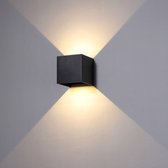 Larra Luxe Led Wandlamp - OP NETSNOER - 12W - Geschikt voor Binnen / Buiten - Industrieel Modern