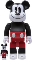 400% & 100% Bearbrick Set - Mickey Mouse (R&W 2020)